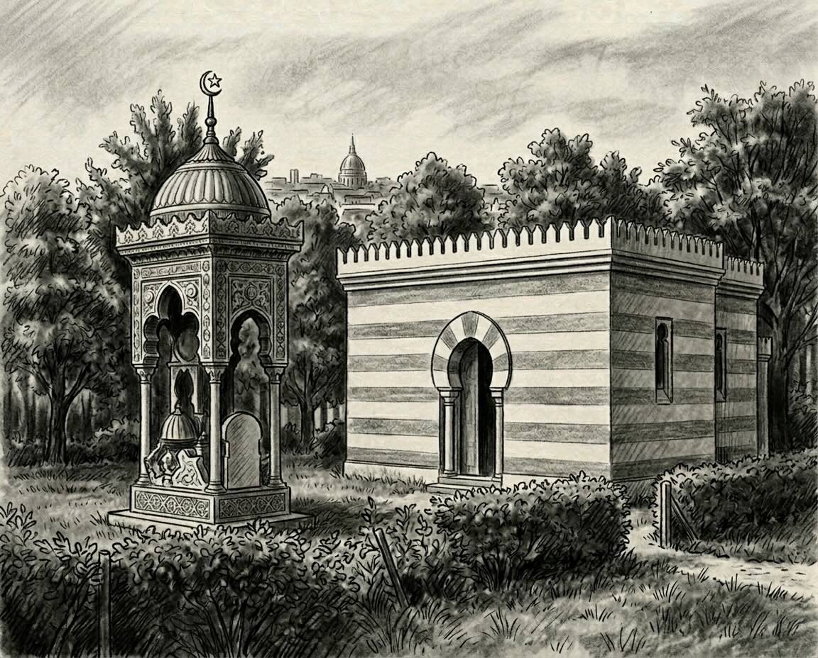 Vestiges d'une mosquée au Père-Lachaise