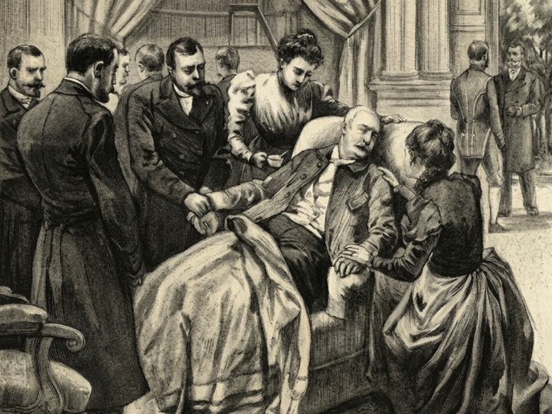 Le président Félix Faure agonisant à l'Élysée, entouré de ses proches, février 1899